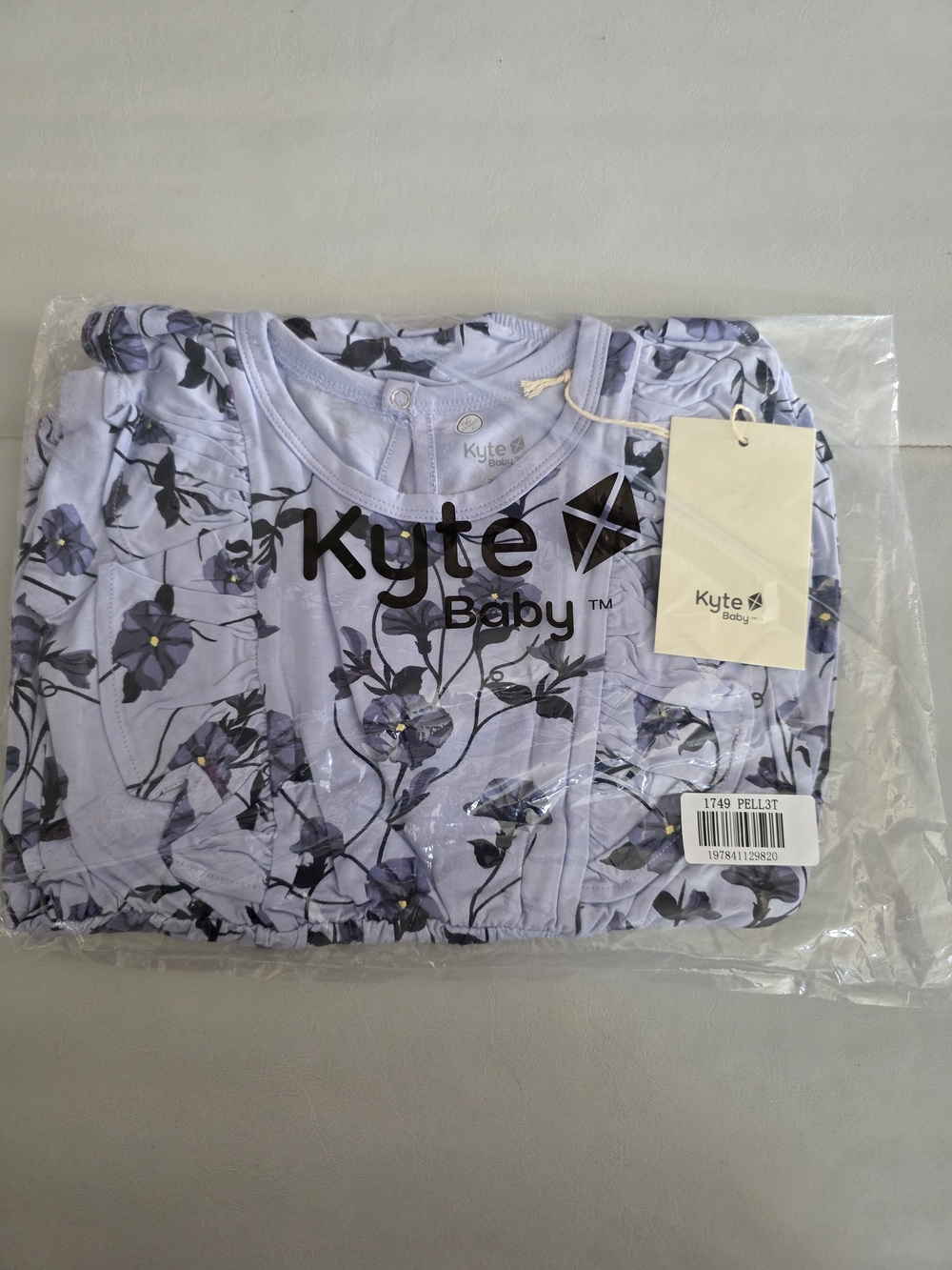 NWT Kyte Baby Long Sleeve Bubble Romper in Petunia - Size 3T
